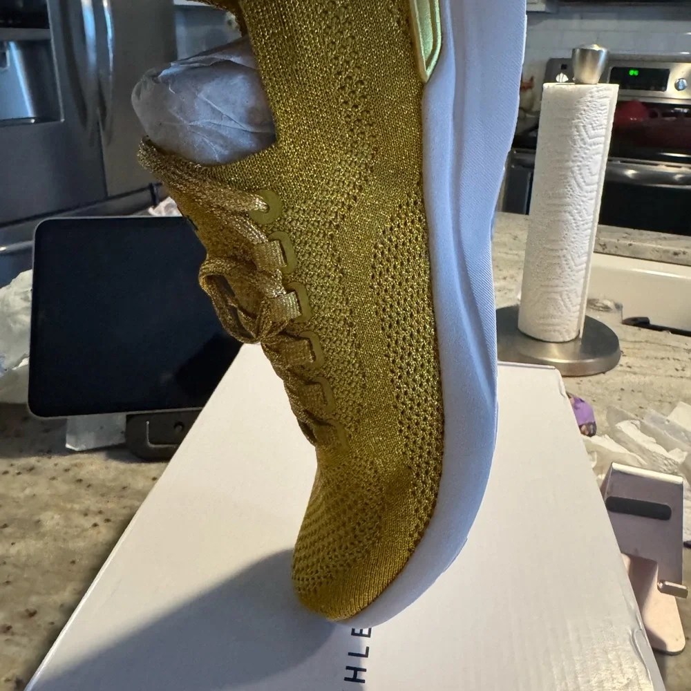 APL Women's Sneakers in Gold with Red and Blue Accents - Picture 3 of 9